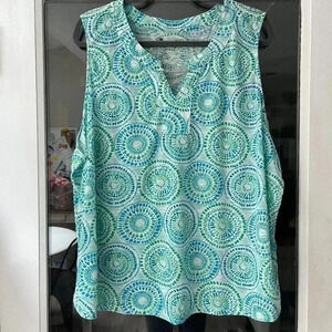 Palm Grove Tank green and orange size 3x(this is for both)